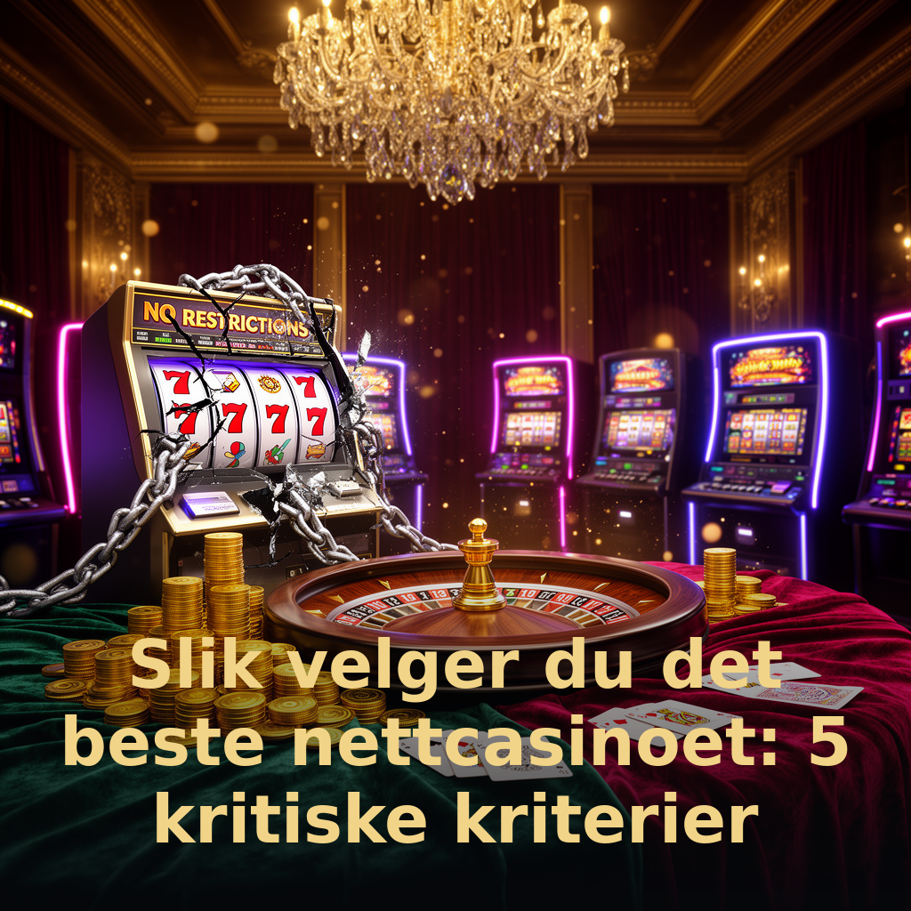Slik velger du det beste nettcasinoet: 5 kritiske kriterier